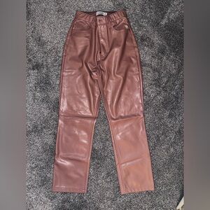 Abercrombie & Fitch Tan Ultra High Rise Pants